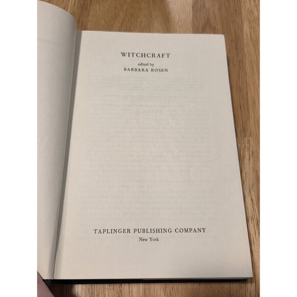 WITCHCRAFT - Barbara Rosen 1st Edition 1972 Hard Cover Dust Jacket Witch Occult - Picture 10 of 13